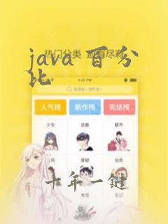 java 百分比
