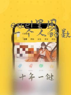 excel里同一个人的数据求和