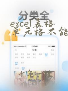 excel表格单元格不能编辑