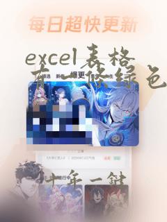 excel表格有一条绿色的竖线怎么去掉