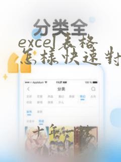 excel表格怎样快速对比两列数据