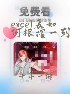 excel表如何根据一列数据自动排名