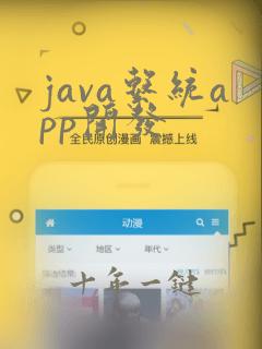 java系统app开发