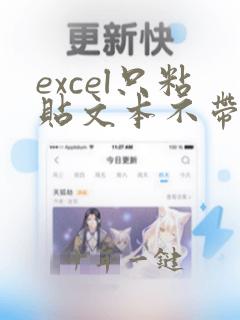 excel只粘贴文本不带公式