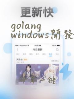 golang windows开发