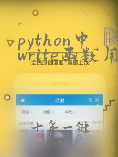 python中write函数用法