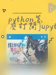 python怎么打开jupyter notebook