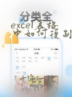 excel表格中如何复制一整列单元格