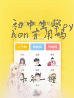 初中生学python有用吗