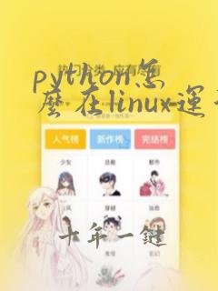 python怎么在linux运行