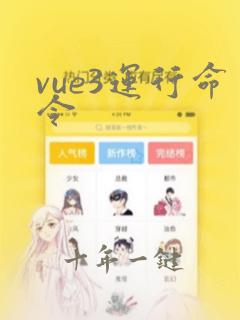 vue3运行命令