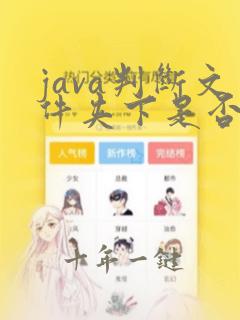 java判断文件夹下是否有文件
