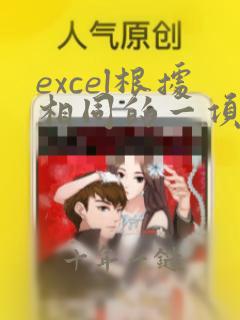 excel根据相同的一项信息关联同列信息