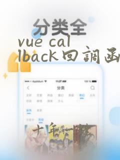 vue callback回调函数