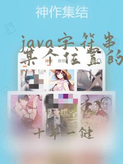 java字符串某个位置的字符