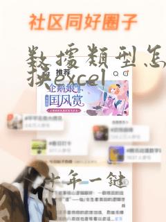 数据类型怎么转换excel