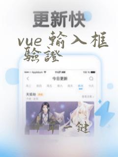 vue 输入框 验证