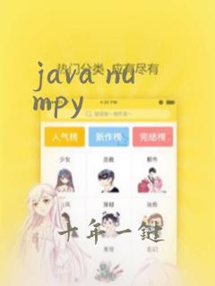 java numpy
