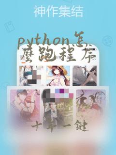 python怎么跑程序