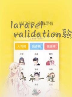 laravel validation验证