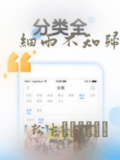 细雨不知归漫画