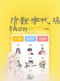 猜数字代码python