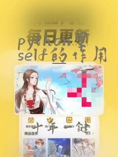 python里self的作用
