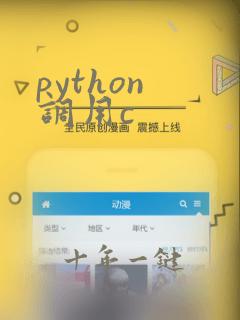 python 调用c