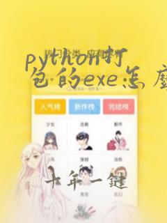 python打包的exe怎么看代码