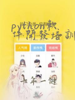 python软件开发培训机构