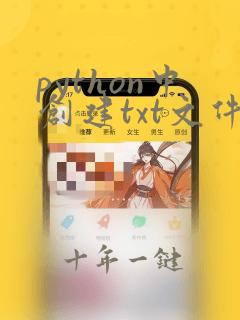 python中创建txt文件