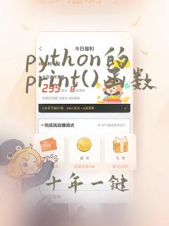 python的print()函数
