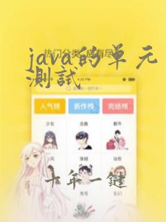 java的单元测试