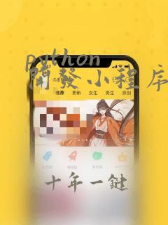 python 开发小程序