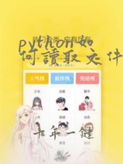 python如何读取文件