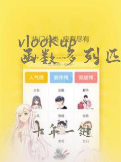 vlookup函数多列匹配使用方法