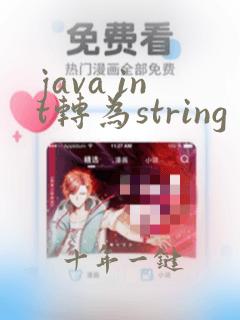 java int转为string