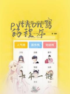 python写的程序