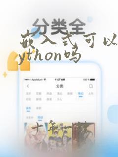嵌入式可以用python吗