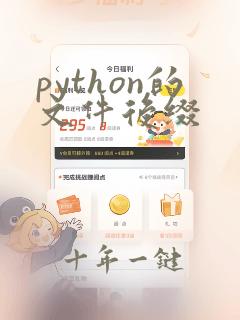 python的文件后缀