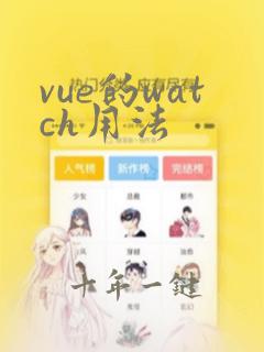 vue的watch用法