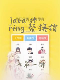 java string 替换指定字符