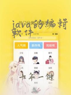 java的编辑软件