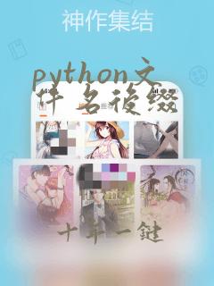 python文件名后缀