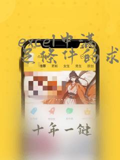 excel中满足条件的求和用什么函数
