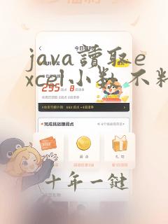 java读取excel小数不精确