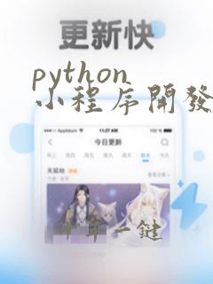 python 小程序开发