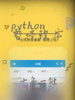 python 暂停程序