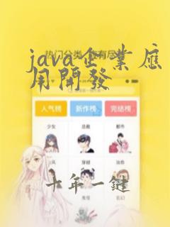 java企业应用开发