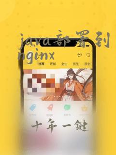 java部署到nginx